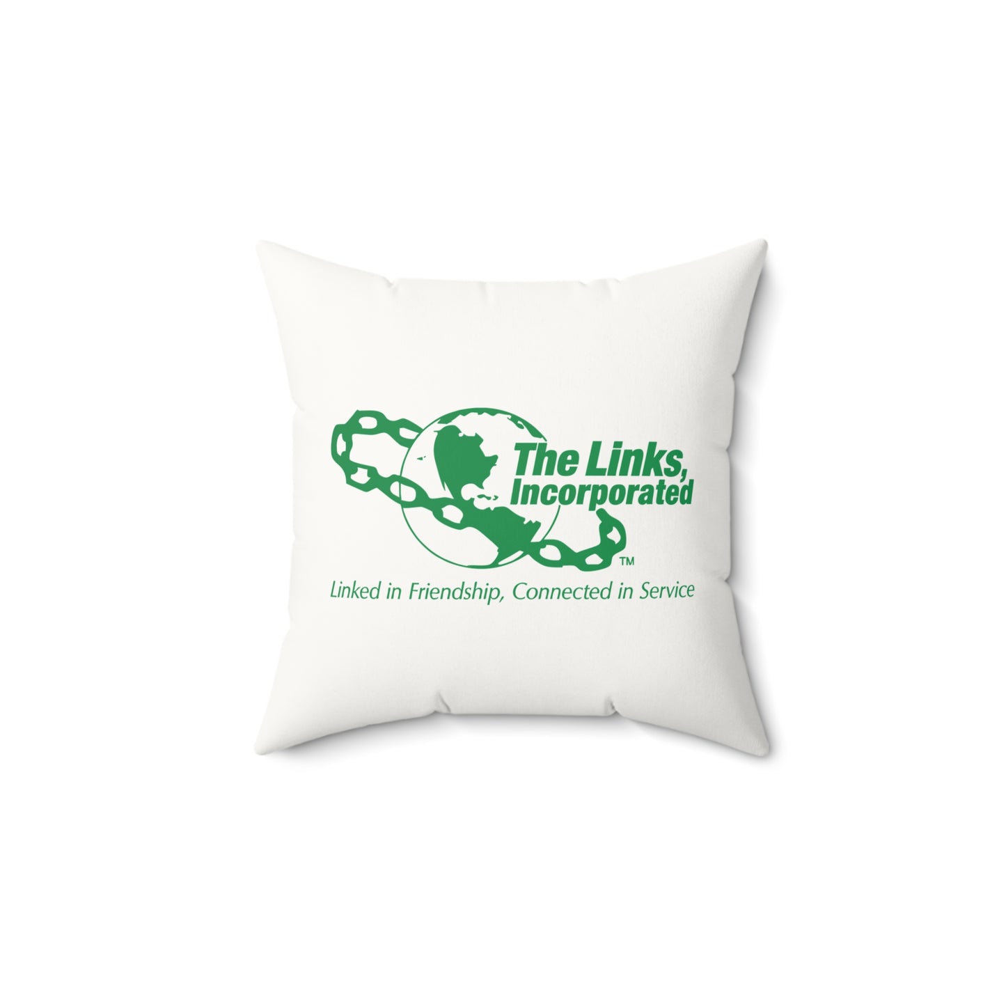 Links Faux Suede Square Pillow