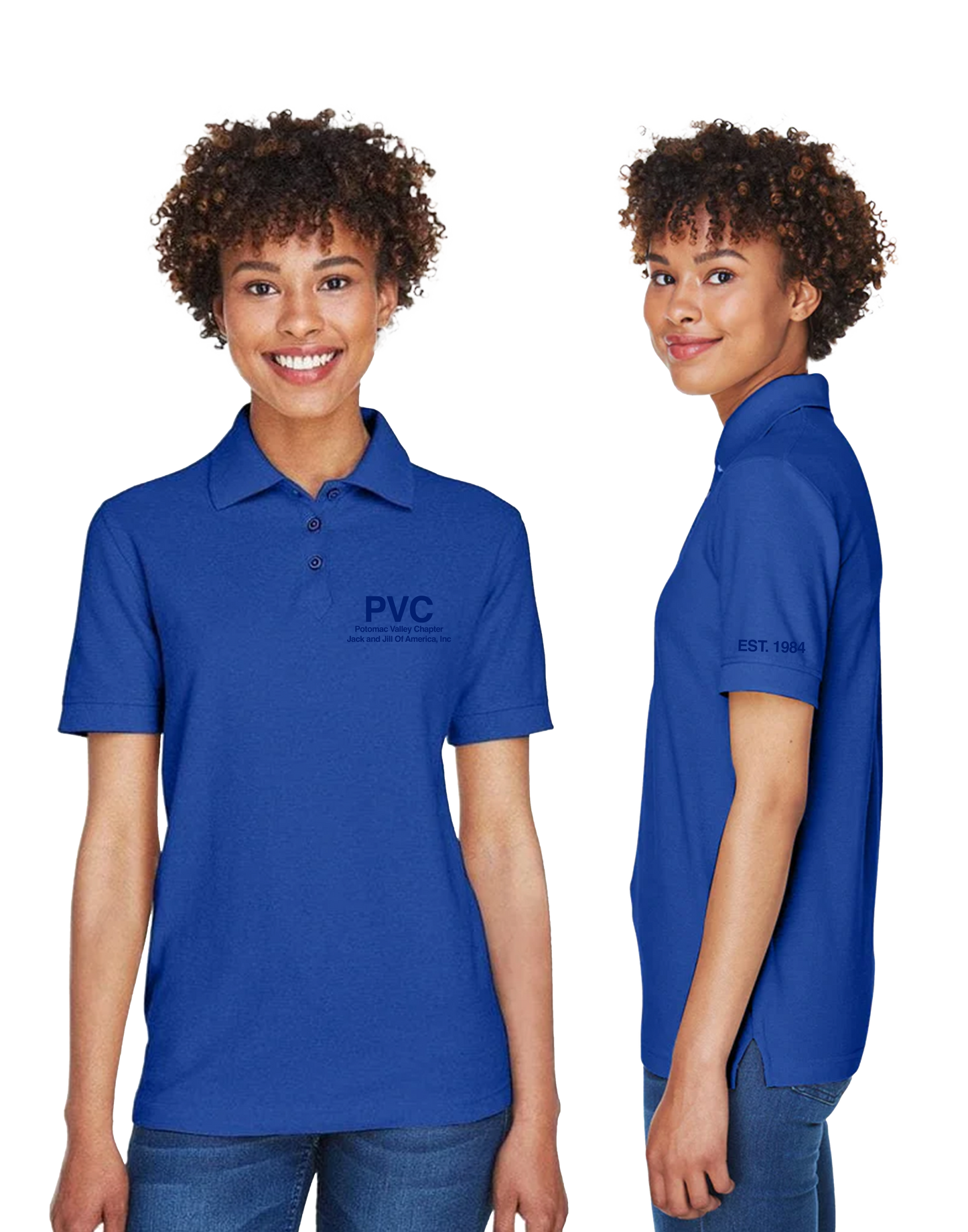 Jack and Jill Unisex Embroidered Polo Shirt